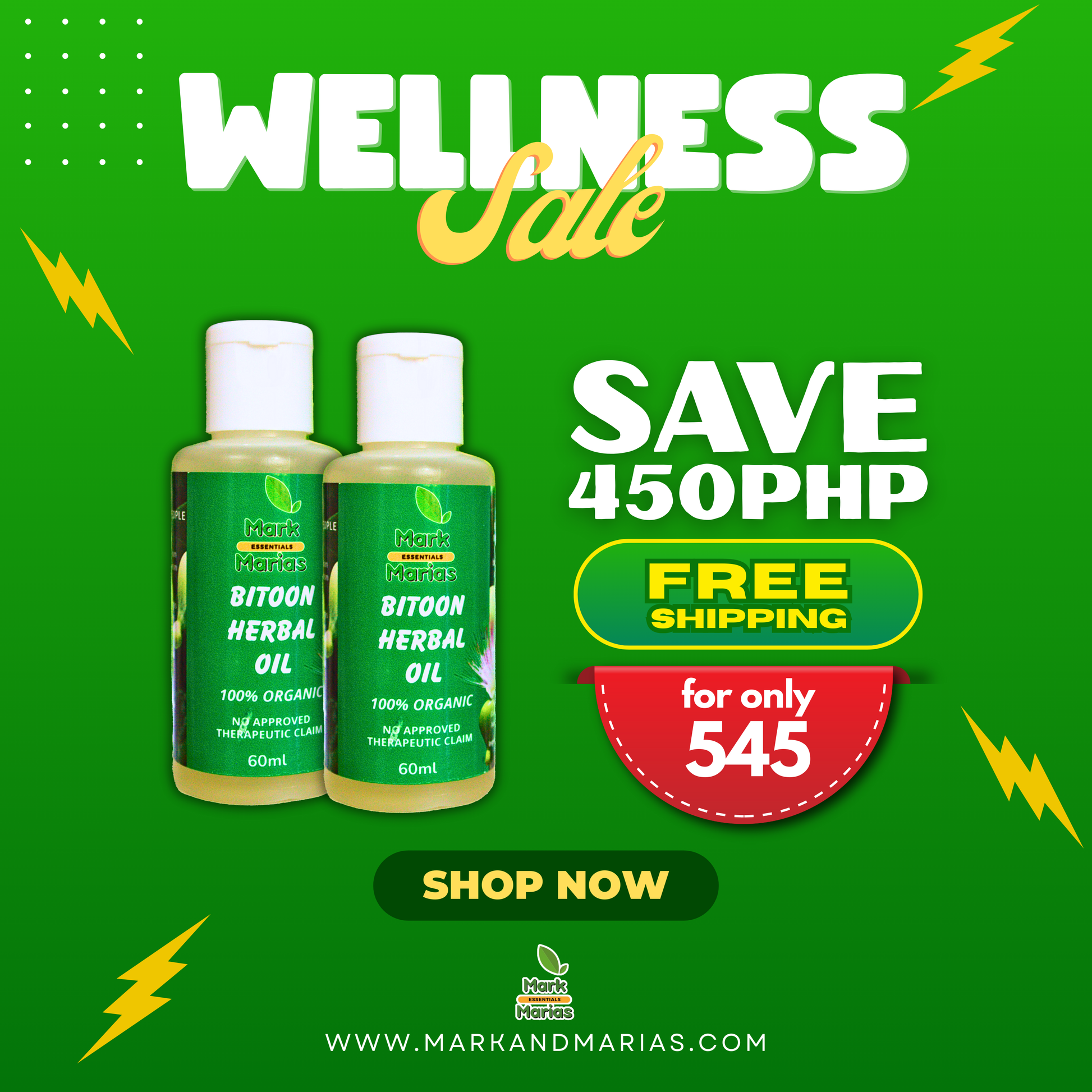 Bitoon Herbal Oil (Buy 1 Get 1)