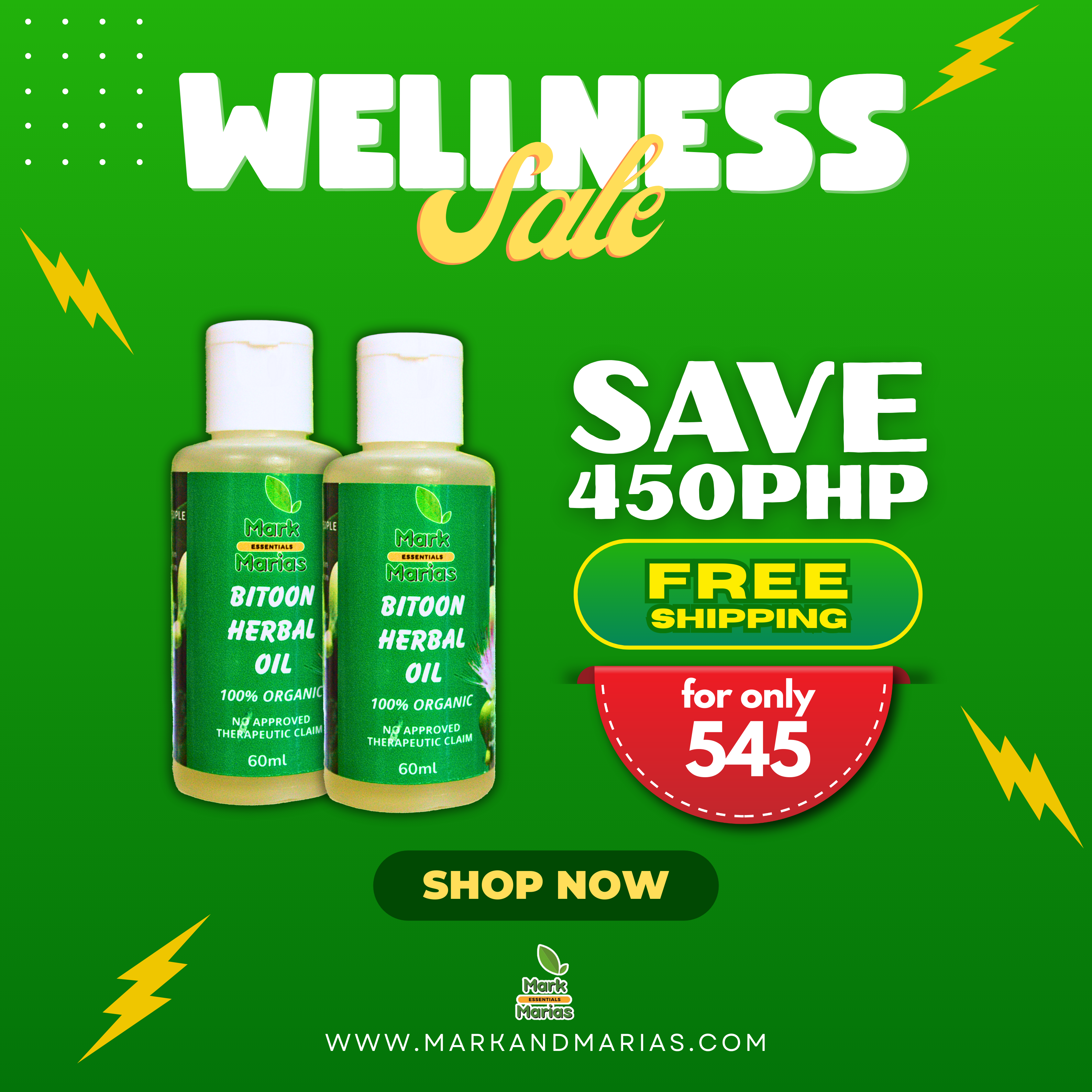 Mark and Maria's Bitoon Herbal Oil (Buy 1 Get 1) – Mark and Marias ...