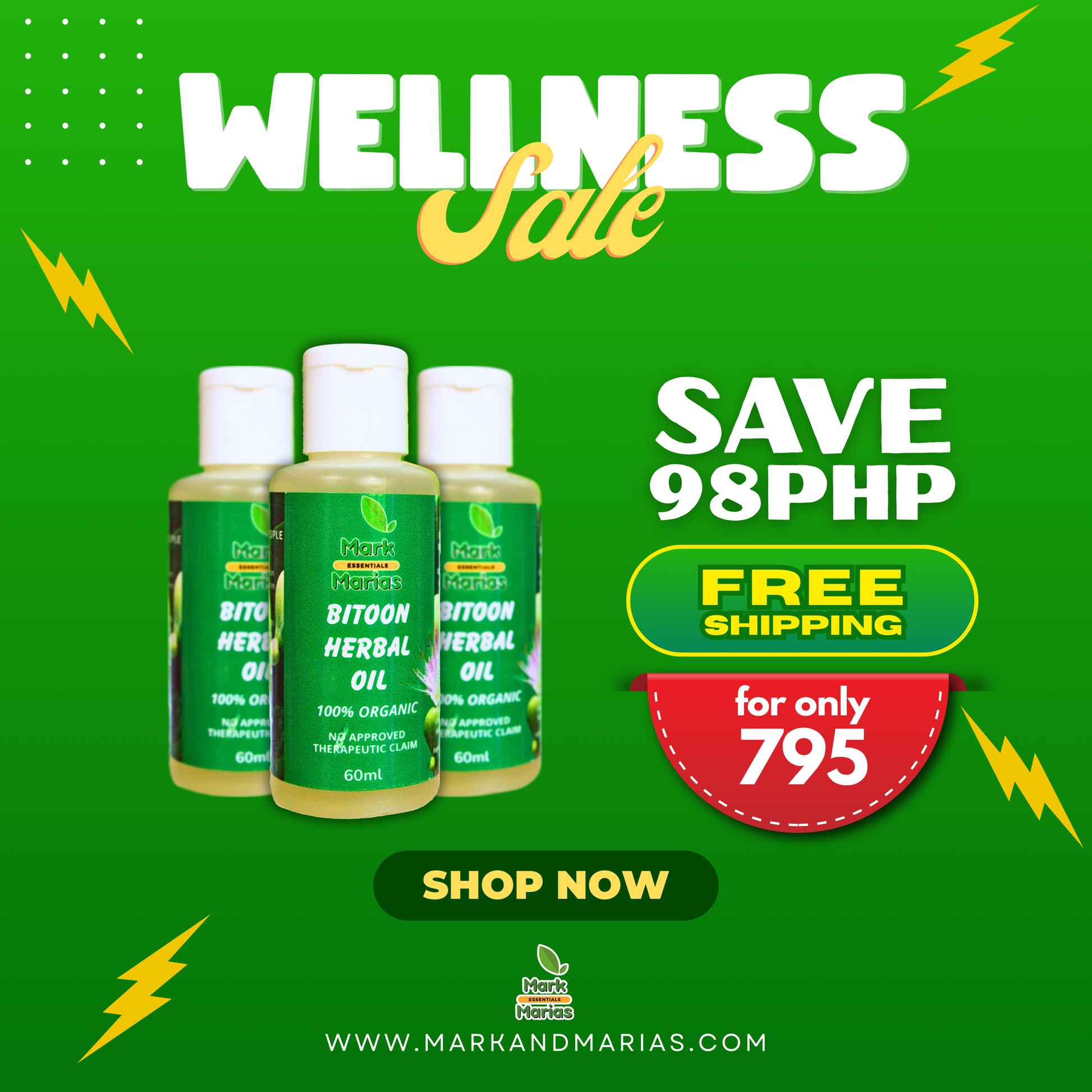 Bitoon Herbal Oil (3PCS Bitoon Promo)